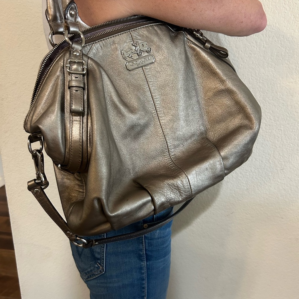 Coach Metallic Shoulder Bag